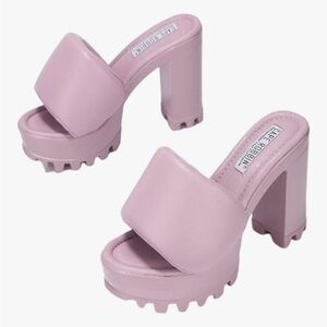 Cape Robbin Lavender Platform Sandals